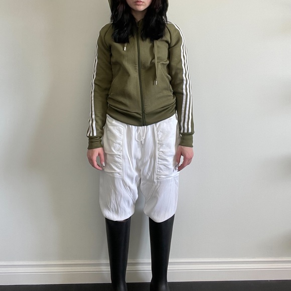 Olive green Adidas track jacket - Picture 3 of 6